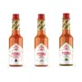 PEERO HOT Sauce Combo (Garlic + Mint + RED Cherry Pepper)(Pack of 3 Bottles) (60gm X 3= 180 gm) Produce of Sikkim Chilli Spicy Fire Ghost Chilli Original Indian Hot Sauce Bottle