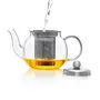 Dancing Leaf Moderna Glass Tea Pot with Stainless Steel Infuser & Matching Lid | Heat Resistant Borosilicate Glass | Perfect for Brewing Loose Tea | Serves 4 Cups | Capacity - 600 ml, 5 image