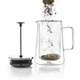 Dancing Leaf Dancing Leaf Tea/Coffee Press | Perfect for Brewing Loose Tea & Coffee | Serves 2 Cups | Capacity - 350 ml Borosilicate Glass 1 Pc, 7 image