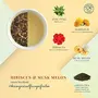 Dancing Leaf Green Tea with Hibiscus & Muskmelon | Green Tea Hibiscus Marigold Petals Aloe Vera & Musk Melon | Green Tea Blend | Loose Leaf Pouch (50gms), 3 image