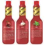 PEERO HOT Sauce Combo (Garlic + Mint + RED Cherry Pepper)(Pack of 3 Bottles) (60gm X 3= 180 gm) Produce of Sikkim Chilli Spicy Fire Ghost Chilli Original Indian Hot Sauce Bottle, 3 image