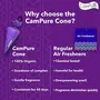 Mangalam CamPure Camphor Cone (Lavender) - Room Car and Air Freshener & Mosquito Repellent (Pack of 2), 3 image