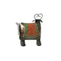 Sancheti Art Iron Metallic Handpainted Gujrati Cow Showpiece (21X11X23 Multicolor), 2 image