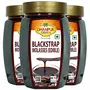 Dhampure Speciality Blackstrap Molasses 1.5 Kg (3x500g) Buy 3 Get One free | Liquid Jaggery Sugarcane Juice Unsulphured Mineral & Flavor Rich Natural Black Sweetener Syrup for Baking