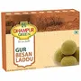 Dhampure Speciality Sweets Mithaai Gift Box Hampers - Gur Chana Badam Bite and Gur Besan Laddu Laddo Laduu Sweets Diwali Gift Box for Family Friends No Chemical Sugar Free No Sulphur and No Added Preservatives Natural Sweets 800 grams, 6 image