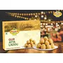 Dhampure Speciality Gur Atta Laddu Ladoo Laddoo Indian Sweets 1Kg(2x500g) | Gur Gud Desi Ghee Based Jaggery Mithaai No Added Sugar Color Preservative Naturally Made Mithaai, 3 image