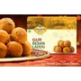 Dhampure Speciality Gur Besan Laddu Ladoo Laddoo Indian Sweets 1Kg (2x500g) | Gur Gud Desi Ghee Based Jaggery Mithaai No Added Sugar No Color No Preservatives Naturally Made, 4 image