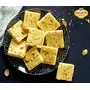 Dhampure Speciality Gur Chana Badam Bite Jaggery Gud Based Desi Ghee Indian Sweets Mithaai Naturally Made Soft Sugar Free No Added Sugar No Color No Preservatives 800g (2 x 400g), 4 image