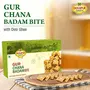 Dhampure Speciality Gur Chana Badam Bite Jaggery Gud Based Desi Ghee Indian Sweets Mithaai Naturally Made Soft Sugar Free No Added Sugar No Color No Preservatives 800g (2 x 400g), 3 image