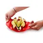 Ganesh Plastic & Stainless Steel Apple cutter (Red) - colors may vary, 6 image