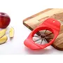 Ganesh Plastic & Stainless Steel Apple cutter (Red) - colors may vary, 4 image