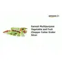Ganesh Plastic Multipurpose Vegetable and Fruit Chopper Cutter Grater Slicer Green, 2 image