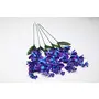 Pollination Rich Blue Orchid Artificial Flowers for Indoor Home Office (Pack of 5 25 INCH), 3 image