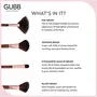 GUBB USA 4 Professional Makeup Brush Set (Fan Powder Blush Eyeshadow Brush), 2 image