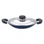Tabakh by Vinod Appachetty Non Stick Appam Pan with Stainless Steel Lid 215mm Black