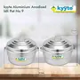 Kyyte Anodised(Hindalium) Aluminium Idli Maker/Non-Whistling Traditional Idli Cooker/Idlipot Cooking 9 Idlis Size 9 White Color LPG Stove Compatible Only, 4 image