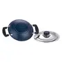 Tabakh by Vinod Appachetty Non Stick Appam Pan with Stainless Steel Lid 215mm Black, 4 image