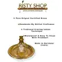 Khandekar Risty Shop Shiva Dharmik Bhandar PlateShivling Stand with loota Certified Brass White Marble shivling collectable Spiritual useDecorative showpieceSize 7x7inchWeight 250gTemplemandirpujaGift, 4 image
