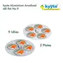 Kyyte Anodised(Hindalium) Aluminium Idli Maker/Non-Whistling Traditional Idli Cooker/Idlipot Cooking 9 Idlis Size 9 White Color LPG Stove Compatible Only, 3 image