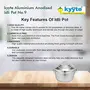 Kyyte Anodised(Hindalium) Aluminium Idli Maker/Non-Whistling Traditional Idli Cooker/Idlipot Cooking 9 Idlis Size 9 White Color LPG Stove Compatible Only, 5 image