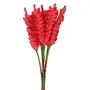 Fourwalls Polyurethane and Plastic Artificial Real Touch Helikonia Flower Sticks (10 cm x 10 cm x 50 cm Red Set of 6), 2 image