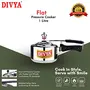DIVYA 1 Litre Flat Aluminium Pressure Cooker, 2 image