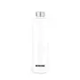 Borosil Crysto Borosilicate Glass Water Bottle Stainless Steel Lid Narrow Mouth 1L - for Fridge and Office