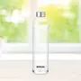 Borosil Crysto Borosilicate Glass Water Bottle Stainless Steel Lid Narrow Mouth 1L - for Fridge and Office, 2 image