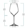 Ash & Roh  Ash & RohÂ® Red Wine Cut Wine Glasses - Pack of 2350 ml, 6 image