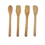 Kitchenware Bamboo Multipurpose Serving and Cooking Spoon Set Wooden Kitchen Utensil Set(Each 27 cm Long) -4 Pieces Set, 2 image