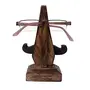 Handmade Wood Nose Shaped Spectacle Stand/Holder with Moustache Pack of 2, 2 image