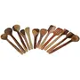 Multipurpose Serving and Cooking Spoon Set for Non Stick Spoon for Cooking Essentials Wooden Cooking & serving Spoon Set of 12 Pcs |