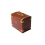 Wooden Treasure Chest Design Money Bank/Coin Saving Box /Piggy Bank /Gifts for Kids Girls Boys & Adults (Brown  5.25x3.25x4.25 Inches), 2 image