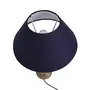 Wood Shade lamp/Table Lamp with Blue Shade, 3 image