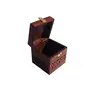 Wooden Carving All Sides Money Bank/Coin Saving Box/Piggy Bank/Gifts for Kids Girls Boys & Adults (Brown 4x4x5 Inches), 3 image
