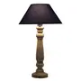 Wood Shade lamp/Table Lamp with Blue Shade, 2 image