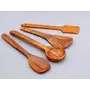 Wooden Sheesham Cooking Spoons for Non- Stick Utensils Set of 4, 2 image