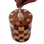 Wooden Round Chess Design Money Bank, 2 image