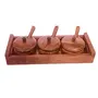 Wooden Spice Contaoiner-Spice Containers for KitchenSpice Container and Masala Box -Color -Brown by , 2 image