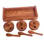 Wooden Spice Contaoiner-Spice Containers for KitchenSpice Container and Masala Box -Color -Brown by , 3 image