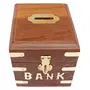 Wooden Piggy Bank - Money Bank - Coin Box - Money Box - Gift Items for Kids, 2 image