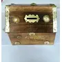 Antique Wooden Money Bank Hut Shape Coin Bank | Piggy Bank for Kids & Adults with Lock | Money Saving Box Decorative Return Gifts for All (Brown) Size (LxBxH-4x4x5) Inch