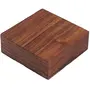Handmade Beautiful Designer Square Shaped Wooden Ashtray with Inlay Work, 2 image