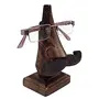 Handmade Wood Nose Shaped Spectacle Stand/Holder with Moustache, 2 image