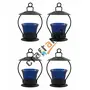 Christmas Gift Home Decorative Tealight/Candle Light (Blue) Pack of 4