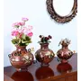 Wooden Home Decorative Flower Pot/Flower Vase/Home Decor Size - LxBxH - Big - 8x8x8.5 Medium - 7x7x7.5 Small - 4.5x4.5x6.5 Inches Pack of 3