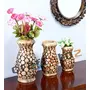 Wooden Home Decorative Flower Pot/Flower Vase/Home Decor Size - LxBxH - Big - 6.5x6.5x12 Medium - 5.5x5.5x10 Small - 4.5x4.5x8 Inches Set of 3