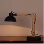 Table Lamp American Nordic Style Wooden Arm for Study E27 Holder (Black), 3 image