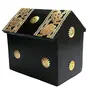 Wooden Money Bank Home Style Black Kids Piggy Coin Box Gifts, 2 image