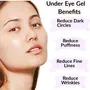 Saroj Organics Under eye gel 30gm for dark circles puffy eyes wrinkles and fine lines for women and men, 4 image